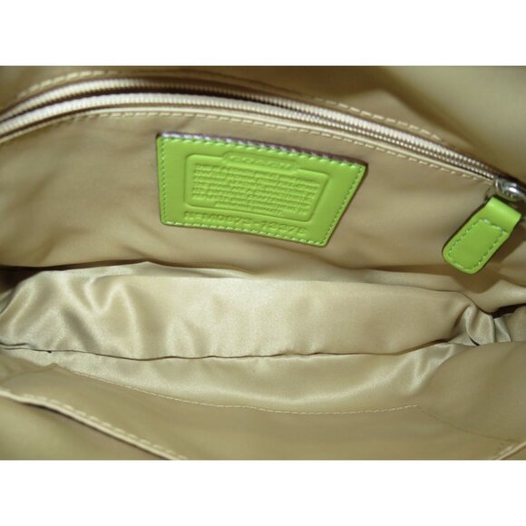 SOLD Coach 2008 Laura & Bonnie Seafoam Green Full Grain Leather Bag & Wallet Set - Picture 14 of 16